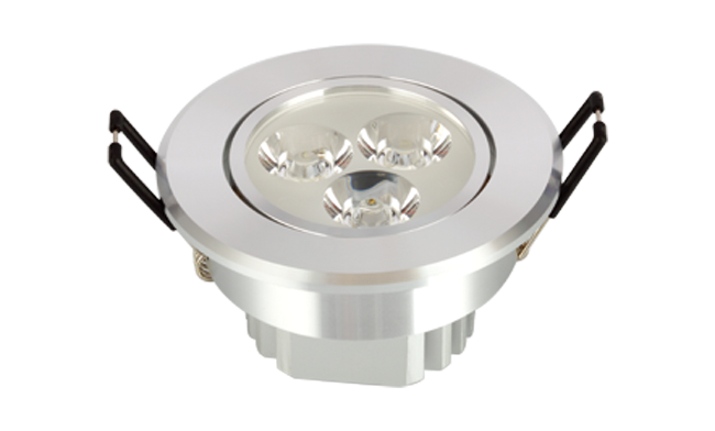 LED 3W內(nèi)斜邊天花燈（連體透鏡）開(kāi)孔72mm 黃光白光中性光