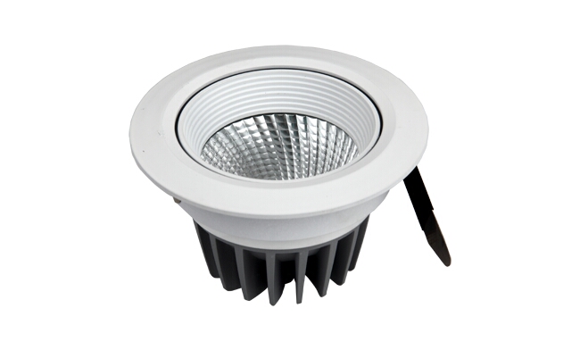 LED 12W cob天花燈 可調(diào)角度 開孔90mm  黃光白光中性光