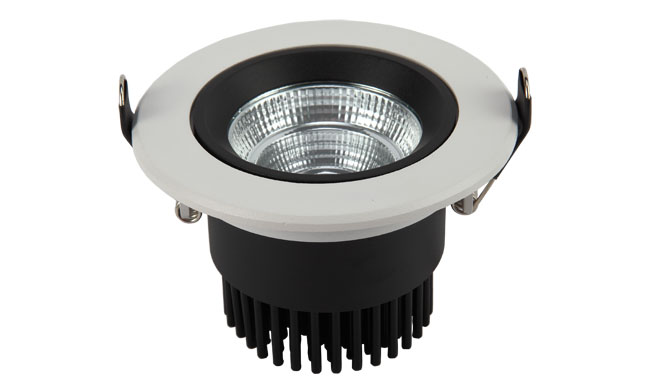 LED 3寸 9W  COB圓形嵌燈 開(kāi)孔90mm黃光白光中性光